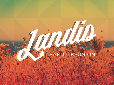 Landis family reunion postcards family field gotham gradient millie pattern postcards reunion triangles unsplash wheat
