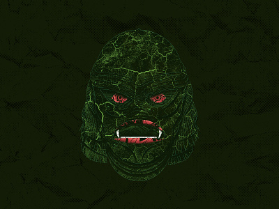The Creature black lagoon creature halloween horror horror movie illustration monster movie cover procreate texture universal monster vintage