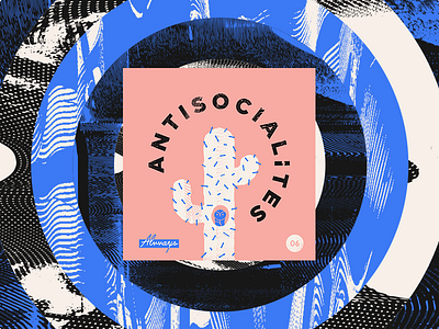 No. 6 - Antisocialites ~ Alvvays 10x17 album art alvvays cactus circles owl pattern texture