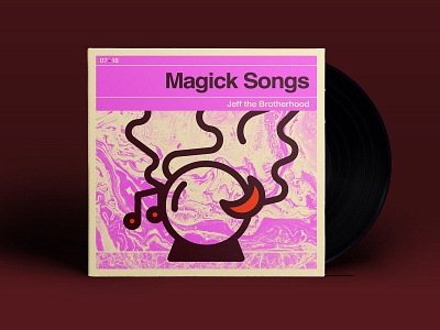 No. 7 - Magick Songs ~ JEFF the Brotherhood album concert illustration jeff the brotherhood magick songs magick songs psychadelic texture trippy vinyl