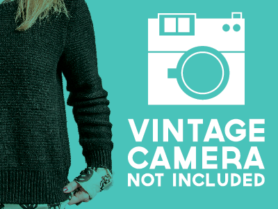 American Apparel Ad Series (1 of 3) ad series american american apparel apparel camera cool girl hip hipster icon shirt skull sweater teal vintage white