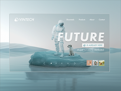 VINTECH - Web Design branding design modern ui ui uiux ux website