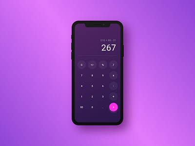 #DailyUI 04 — Calculator