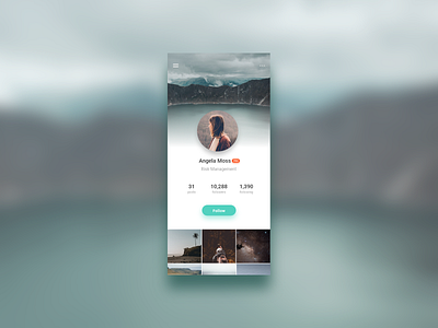 #DailyUI 06 — User Profile