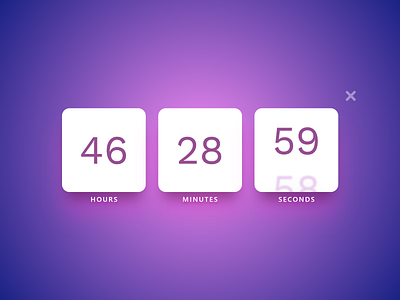 #DailyUI 14 — Countdown Timer