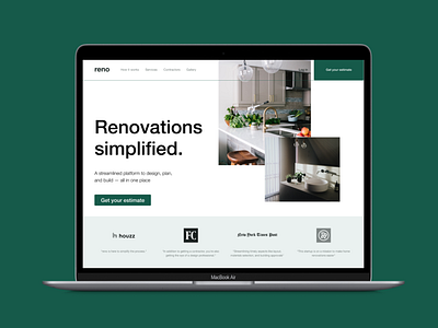 Renovations - design, plan, and build. branding design graphic design ui