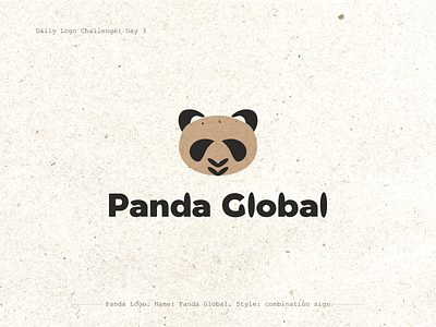 Panda Logo.  #dailylogochallenge