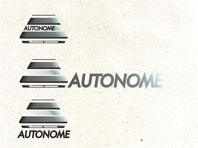 Driverless car logo. Autonome