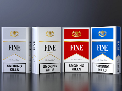 Fine Cigarette Packaging Design branding graphic design illustration logo packaging design typography