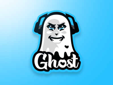 Ghost Mascot branding design esports gaming illustration logo mascot vector