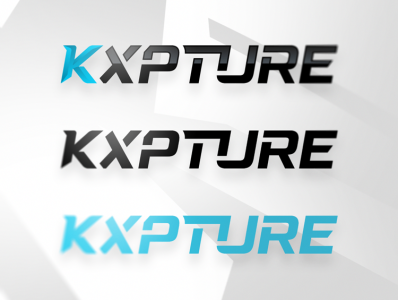 KXPTURE Text Logo branding design esports gaming icon identity illustration letter logo mascot