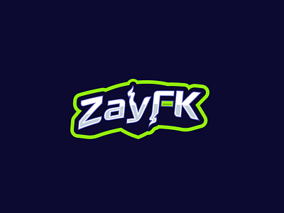 ZayFK Text Logo branding design esports gaming identity illustration logo ux vector