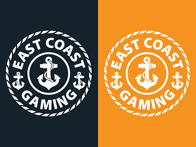 East Coast Gaming Logo 2d brand branding clean coas color east gaming logo nala text yellow