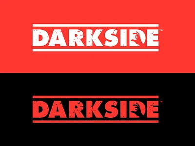 The Darkside black darkside logo red white