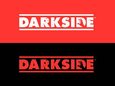 The Darkside black darkside logo red white