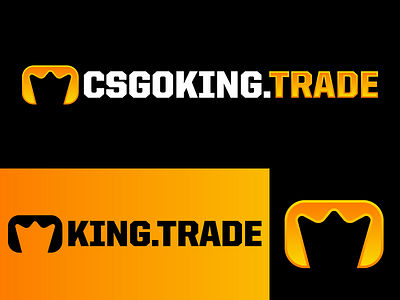 CS:GO KINGTRADE Logo counterstrike csgo logo skins textlogo trade yellow