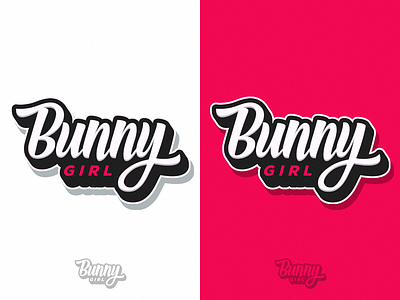 Bunny Girl Logo agile bunny design fast hare illustration lightning logo nimble quick
