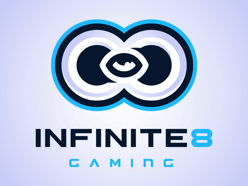 Infinite8Gaming Logo 8 circle circular dynamics initial letter logo mark personal s s8