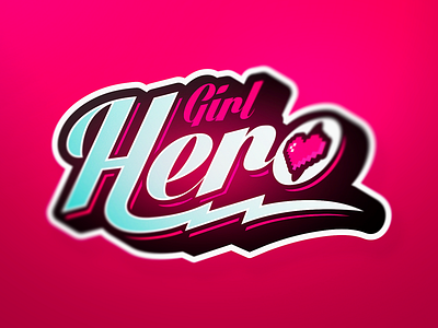 Hero Girl identity letter logo mark monogram symbol