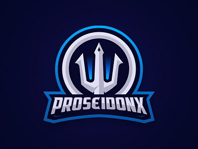 Poseidonx Logo branding esports gaming illustration letter logo mark vector