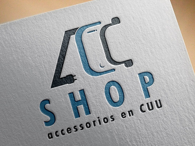 ACC SHOP logo creative logo graphic design logo design shop logo