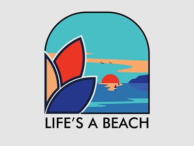 Merch - Life's a Beach branding design graphic design illustration logo merch typography