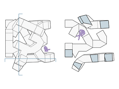 Morselation - Franken Space - 1 architecture design graphic design illustration plans space vector