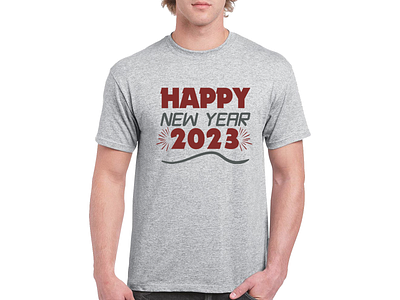 Happy New Year 2023 T-shirt Design branding design graphic design illustration svg design t shirt design vector