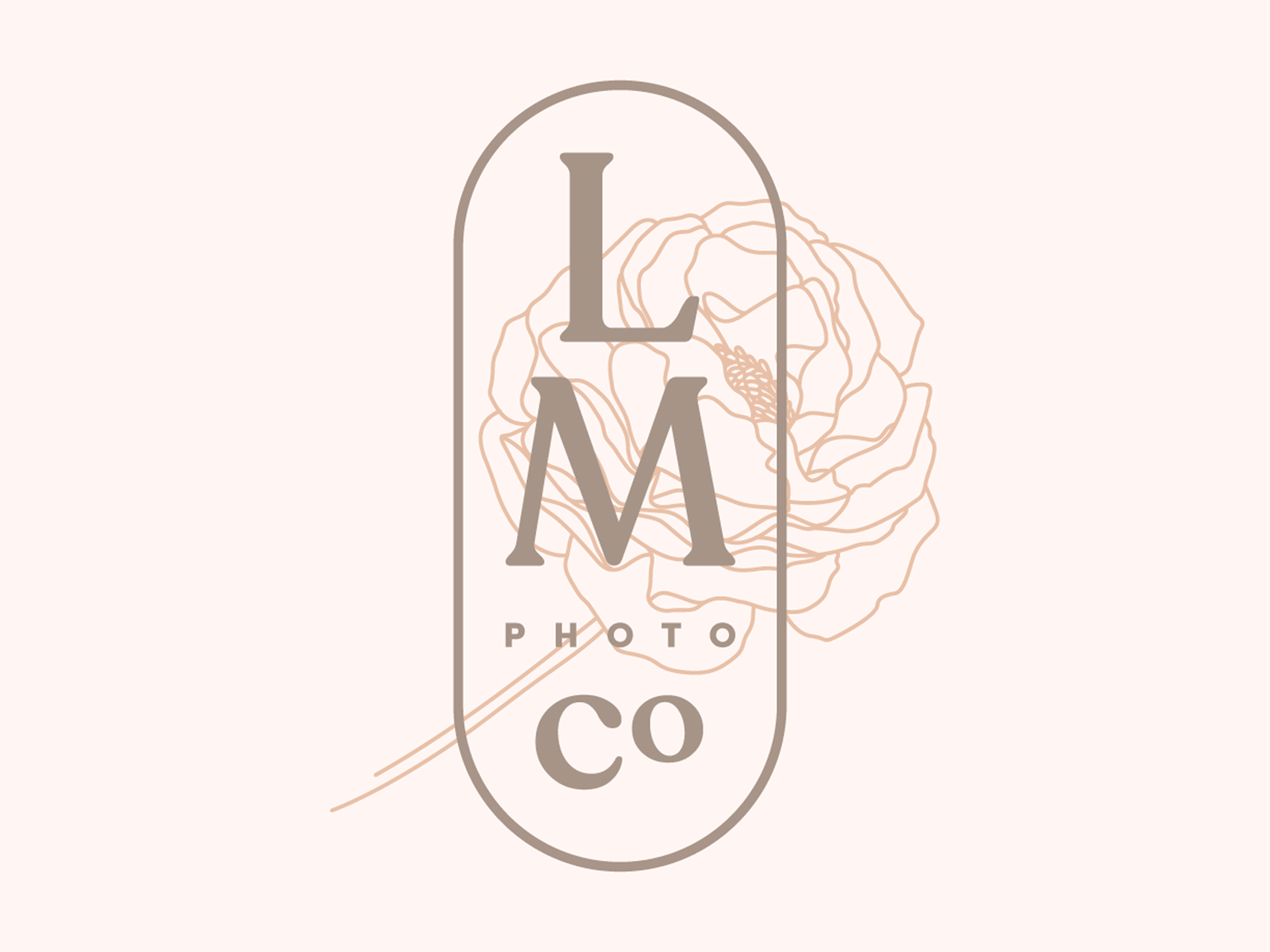 Lauren Marie Photo branding design earthy flower graphic design illustrator logo neutrals pattern photography photography logo typography vector