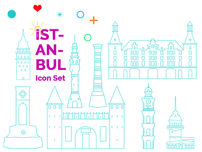 Istanbul Icon Set free istanbul icon illustration istanbul istanbul icons istanbul shapes vectors