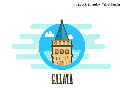 Galata Tower galata icon galata tower icon design istanbul istanbul icon