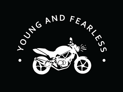 VTR250 Young and Fearless Shirt bike design fearless illustrator logo motorbikes motorcycle shirt design young