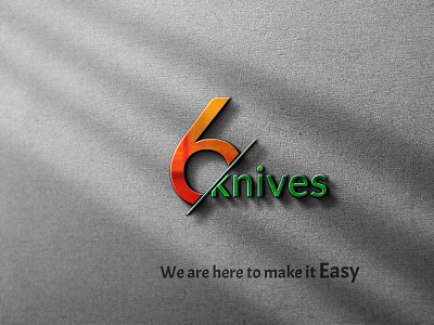 6 knives team branding design illustration logo photoshop team vector