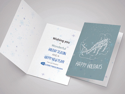 Holiday Card card christmas drawing holiday illustration patent print print design stationary