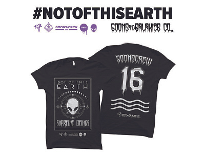 Not Of This Earth T-Shirt alien fashion illustration streetgoth streetwear t shirt textile