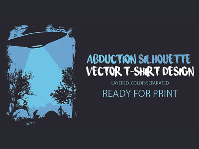 Abduction T-shirt abduction alien apparel illustration layers print t shirt ufo