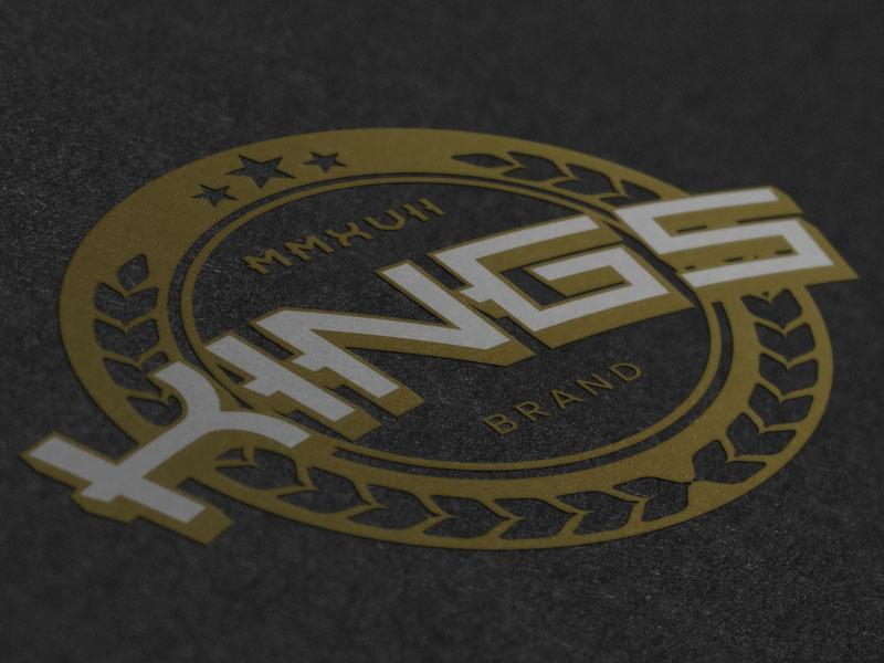 Kings logo illustration typography logotype ornate vintage brand branding logo
