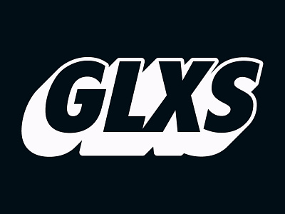 GLXS Logo block font brand branding contrast logo minimal streetwear trends typography