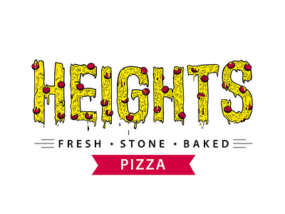 Heights Pizza Drippy logo