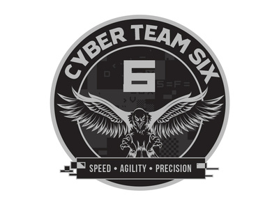 Cyber Team 6 Badge army badge branding cyber cybersecurity hacker hacker news logo military special ops
