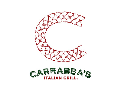 Carrabba's Italian Grill "C" Icon branding corporate food icon illustration italian logo pasta restaurant typography vector