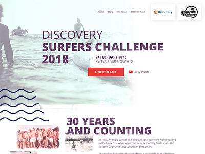 Discovery Surfers Challenge design discovery surf ui user experience user interface ux web design