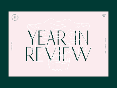 TEAMGEEK — YIR19 abstract green interface minimal modern pastel pastels pink typography ui user experience ux web website year in review