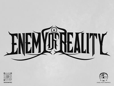 Enemy Of Reality | Logo custom design extreme graphic design heavy logo metal music power symphonic unique