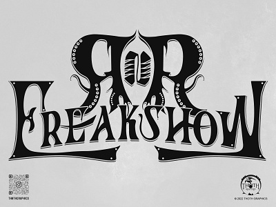Rock N' Roll Freakshow | Logo custom design extreme graphic design heavy logo metal music rock rocknroll roll