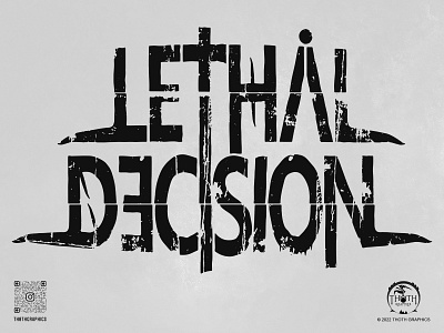 Lethal Decision | Logo branding custom design escape escaperoom extreme graphic design horror logo riddles room