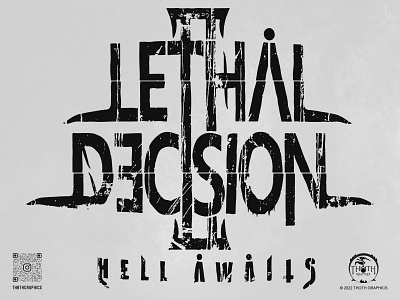 Lethal Decision ΙΙ - Hell Awaits | Logo branding custom design escape escaperoom extreme graphic design horror logo riddles room