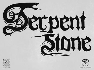 Serpent Stone | Logo branding custom design graphic design hard heavy logo metal music rock roll