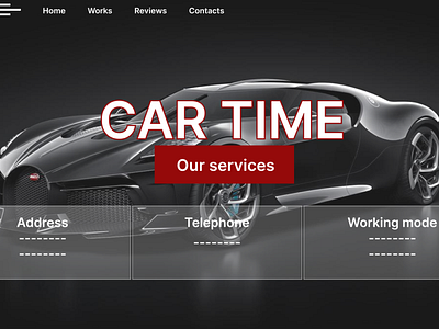CAR TIME design graphic design typography ui ux