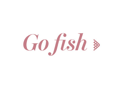 Go Fish logo design fish graphic branding design logo ecobag